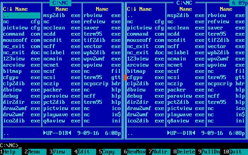 ¿Qué es y para qué sirve Norton Commander de MS-DOS?