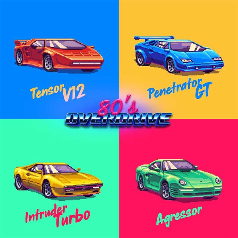 Coches retro en 80s overdrive de Nintendo 3DS