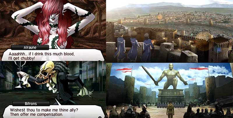 Demonios y escenarios muy bien recreados en la saga Shin Megami Tensei y Persona