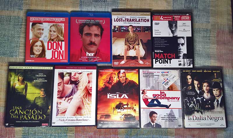 Mi colección de películas de Scarlett Johansson
