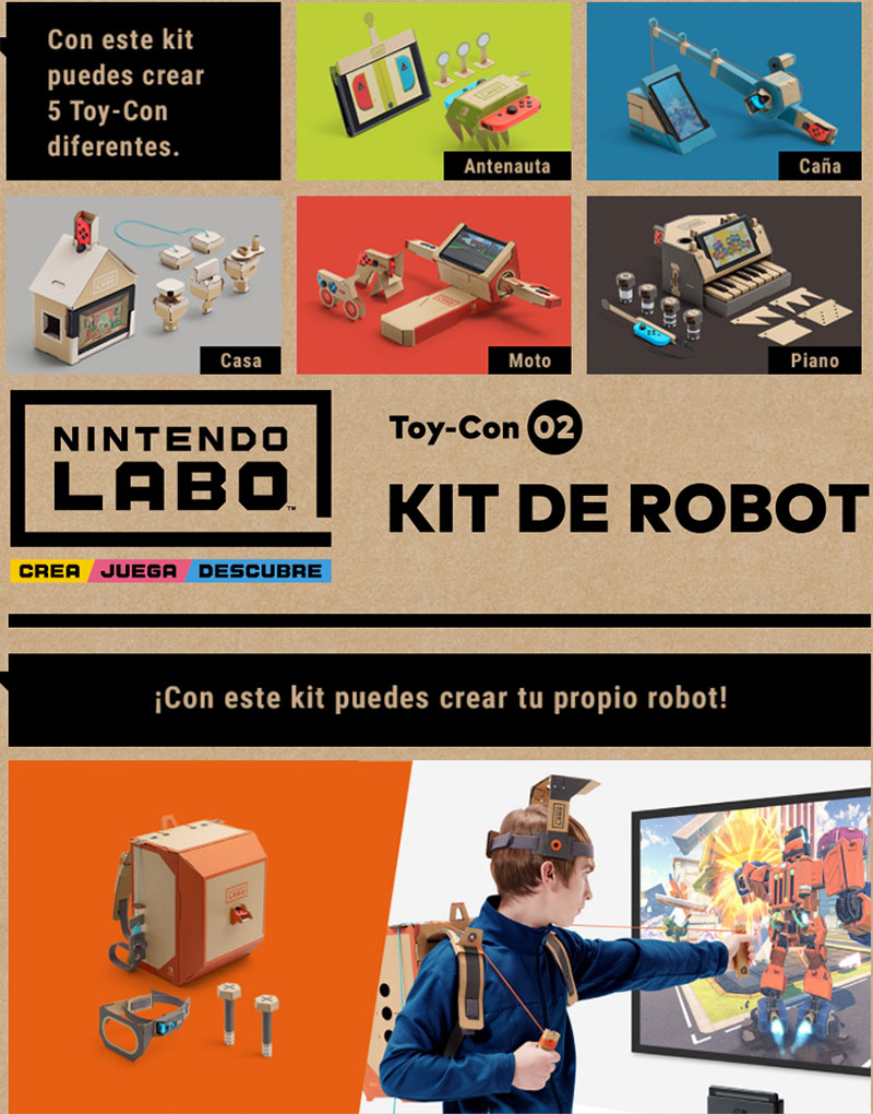 Nintendo Labo: Kit Robot y Kit 5 toy-con